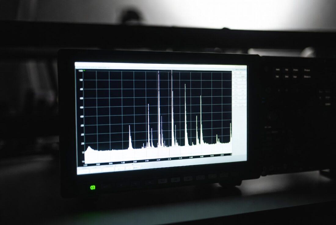 RFI Fix One MOSFET spectrum analyzer screen
